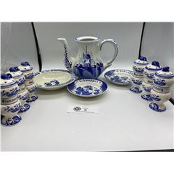 Nice lot of Handpainted Blue and white dishes