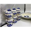 Image 2 : Nice lot of Handpainted Blue and white dishes