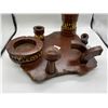 Image 2 : Wooden Porcupine Quill Desk organizer