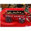 Image 2 : Vintage Schultz Beer and Ale Cast iron Horse and wagon