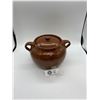 Image 1 : Medelta potterys red cliff alberta canada Bean Pot 5" tall 8" wide