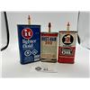 Image 1 : 3 Vintage tins Rustband lighter fluid and 3 in 1