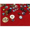 Image 2 : Nice lot of enamel vintage pins some sterling silver