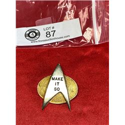 Make It So Startrek Pin