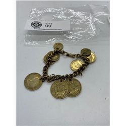 Vintage coin bracelet