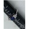 Image 2 : Size 8 925 silver ring blue stone