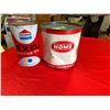 Image 1 : Vintage Home Oil Full Motor Oil Tin and Full Grease tin 5lb