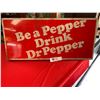 Image 1 : Vintage Dr.Pepper Tin Sign from Cooler 22 wide 10 tall