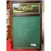 Image 1 : Vintage Coca-Cola chalkboard 19.5 x 31