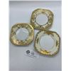Image 1 : 3 Heavly Guilded Noratake Side Plates made in japan