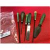 Image 2 : Lot of vintage green Handles hand tools