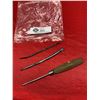Image 1 : lot of 3 vintage leatherwork tools