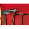 Image 2 : 3 Vintage hand tools axe hammmer pick stanley etc