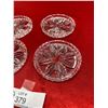Image 2 : Good quality set of 4 crystal coasters 1940's