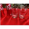 Image 2 : Large coke glass with glass straw plus two full bottles and two cups