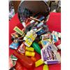 Image 2 : tin full of vintage minture dollhouse boxes etc