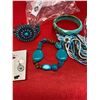 Image 2 : Lot of Costume jewelry turqoise