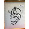 Image 1 : Numbered First Nations Print Black Fish on the Moon 17" x 21"