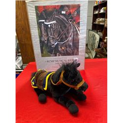RCMP Musical Ride poster plus Stuffed RCMP Horse