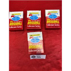 4 Packages of Topps Baseball trading cards K-Mart 1982 20th aniversary