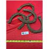 Image 1 : 4 Vintage antique horse shoes
