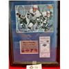 Image 2 : Wayne Gretzky Autograph and Ticket Stub 802nd Goal. With COA Framed