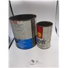 Image 2 : Vintage Shell 1 Gallon Antifreeze and 1 qt. Super Motor Oil Tins