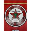 Image 2 : Nice Reproduction Texaco Round Tin Sign 12" Diameter