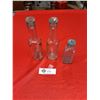 Image 1 : 3 Vintage Glass Bottles CW Glass Caps Plus Small Hires Rootbeer