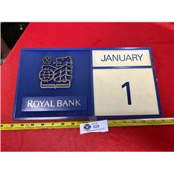 Vintage Royal Bank wall Calender Complete 15 x 8