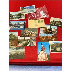 Nice Lot of 13 Vintage Postcards Indians Banff