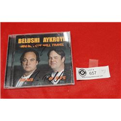 Belushi and Aykroid CD signed by Jim Belushi