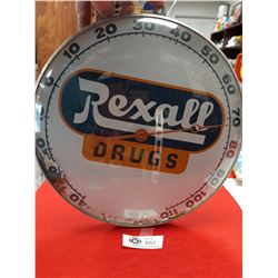 Rexall Drugs Thermometer Neon Ray Co. Montreal - 1950's