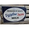 Image 1 : Vintage Double sided Dairyland Pacific Milk Plexiglass damaged corners