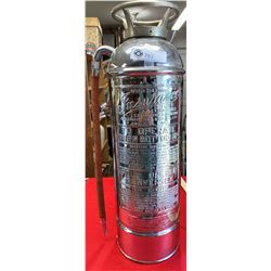 Canadian Stainless steel insurance Fire Extinguisher 24" tall