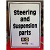 Image 1 : Tin Napa Steering and suspension parts sign 14" x 24"