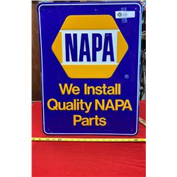 Tin Napa Auto Parts sign 16" x 21