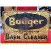 Image 2 : Vintage Badger Farm - Engineered Barn Cleaner Tin Sign 17 x 11 1/2"