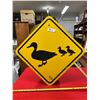 Image 1 : 18 x 18 Vintage Ducks Unlimited Canada Duck crossing Metal sign