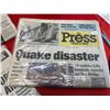 Image 2 : 3 1989 Newspapers California Earthquake
