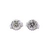 0.80 ctw Diamond Earrings - 14KT White Gold