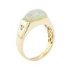 Image 4 : 3.25 ctw Opal and Diamond Ring - 14KT Yellow Gold