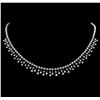 5.80 ctw Diamond Necklace - 18KT White Gold