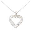 1.00 ctw Diamond Pendant And Chain - 14KT White Gold