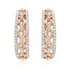 14k Rose Gold 0.32CTW Diamond Earrings, (SI1/G)
