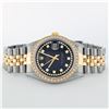 Image 4 : Rolex Mens 2 Tone 14K Black String VS Diamond Datejust Wristwatch
