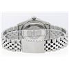 Image 5 : Rolex Mens Stainless Steel Mother Of Pearl Diamond & Emerald Datejust Wristwatch