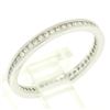 14K White Gold .51 ctw F VS2 Diamond Petite Milgrain Eternity 2.10mm Band Ring