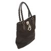 Christian Dior Black Canvas Lovely Oblique Tote Handbag