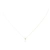 Image 1 : 0.01 ctw Diamond and Pearl Pendant with Chain - 14KT Yellow Gold